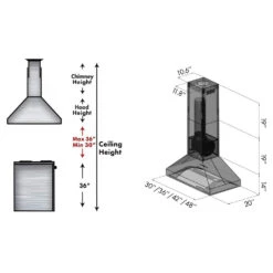 ZLINE 36 In. Ducted Island Mount Range Hood In Stainless Steel (597i-36)(Zline 36 Island Mount Range Hood Stainless Steel 597i 36) -Induction Cooktop Store zline island mount range hood in stainless steel 597i range hoods zline kitchen and bath 799521 921effcb 247a 4f55 a72a 953d37031b41