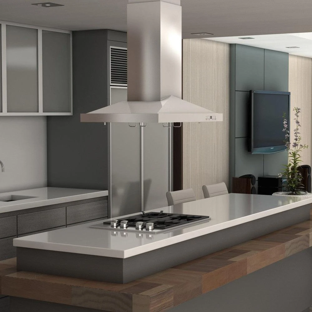 ZLINE 36 In. Convertible Vent Island Mount Range Hood In Stainless Steel (GL1i-36)(Zline 36 Island Mount Range Hood Stainless Steel Gl1i 36) 11 ZLINE 36 In. Convertible Vent Island Mount Range Hood In Stainless Steel (GL1i-36)(Zline 36 Island Mount Range Hood Stainless Steel Gl1i 36) - Image 11