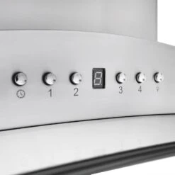 ZLINE 30 In. Convertible Vent Island Mount Range Hood In Stainless Steel And Glass (GL9i-30)(Zline 30 Island Mount Range Hood Stainless Steel Glass Gl9i 30) -Induction Cooktop Store zline island mount range hood in stainless steel glass gl9i ranges hoods zline kitchen and bath 458583