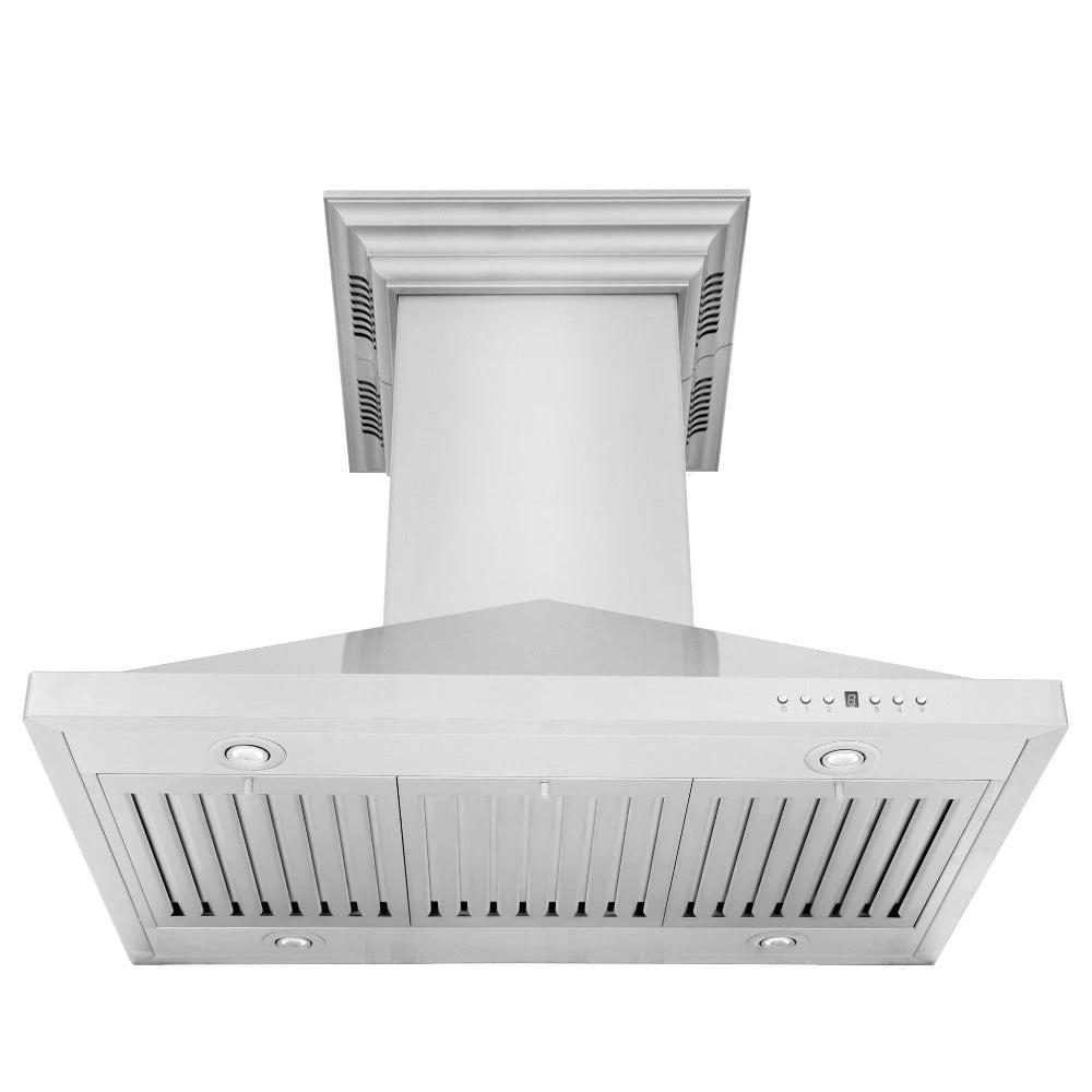 ZLINE 36 In. CrownSound™ Ducted Vent Island Mount Range Hood In Stainless Steel With Built-in Bluetooth Speakers (GL1iCRN-BT-36)(Zline 36 Island Mount Range Hood Stainless Steel Crownsound Gl1icrn Bt 36) 5 ZLINE 36 In. CrownSound™ Ducted Vent Island Mount Range Hood In Stainless Steel With Built-in Bluetooth Speakers (GL1iCRN-BT-36)(Zline 36 Island Mount Range Hood Stainless Steel Crownsound Gl1icrn Bt 36) - Image 5