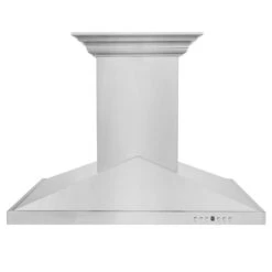 ZLINE 30 In. CrownSound™ Ducted Vent Island Mount Range Hood In Stainless Steel With Built-in Bluetooth Speakers (GL1iCRN-BT-30)(Zline 30 Island Mount Range Hood Stainless Steel Crownsound Gl1icrn Bt 30) -Induction Cooktop Store zline island mount range hood in stainless steel with built in crownsound bluetooth speakers gl1icrn bt range hoods zline kitchen and bath 751820