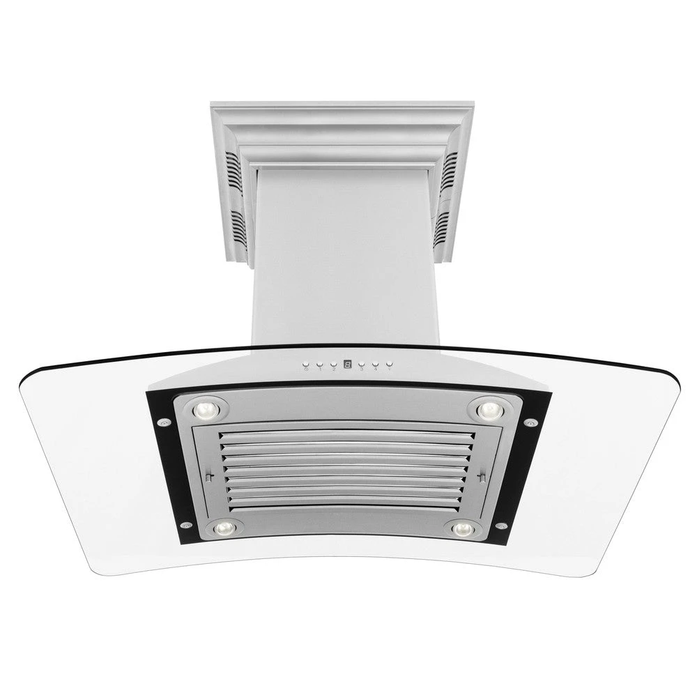 ZLINE 36 In. CrownSound™ Ducted Vent Island Mount Range Hood In Stainless Steel And Glass With Built-in Bluetooth Speakers (GL9iCRN-BT-36)(Zline 36 Island Mount Range Hood Stainless Steel Crownsound Gl9icrn Bt 36) 6 ZLINE 36 In. CrownSound™ Ducted Vent Island Mount Range Hood In Stainless Steel And Glass With Built-in Bluetooth Speakers (GL9iCRN-BT-36)(Zline 36 Island Mount Range Hood Stainless Steel Crownsound Gl9icrn Bt 36) - Image 6