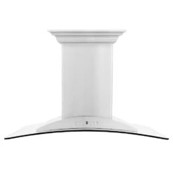 ZLINE 30 In. CrownSound™ Ducted Vent Island Mount Range Hood In Stainless Steel And Glass With Built-in Bluetooth Speakers (GL9iCRN-BT-30)(Zline 30 Island Mount Range Hood Stainless Steel Crownsound Gl9icrn Bt 30) 24 ZLINE 30 In. CrownSound™ Ducted Vent Island Mount Range Hood In Stainless Steel And Glass With Built-in Bluetooth Speakers (GL9iCRN-BT-30)(Zline 30 Island Mount Range Hood Stainless Steel Crownsound Gl9icrn Bt 30) -Induction Cooktop Store zline island range hood GL9iCRN BT 36 front 2fcb6b50 464b 45c9 a4a4 710e23da78b1