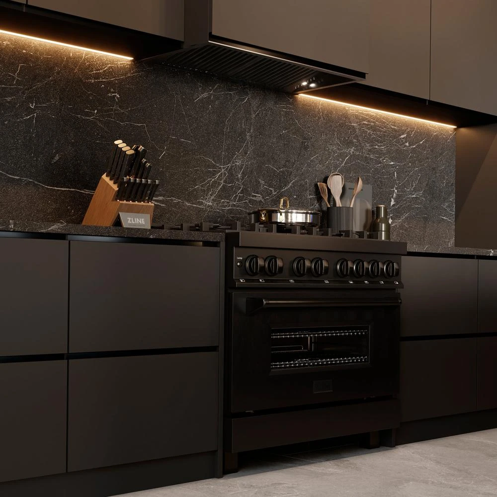 Induction Cooktop Store -Induction Cooktop Store zline lifestyle 698 304 34 RAB BR 36 CWSETL ST 10 KSETT GS 15 black modern kitchen fb46beb9 b903 4459 9b04 37a64e3bf8a7