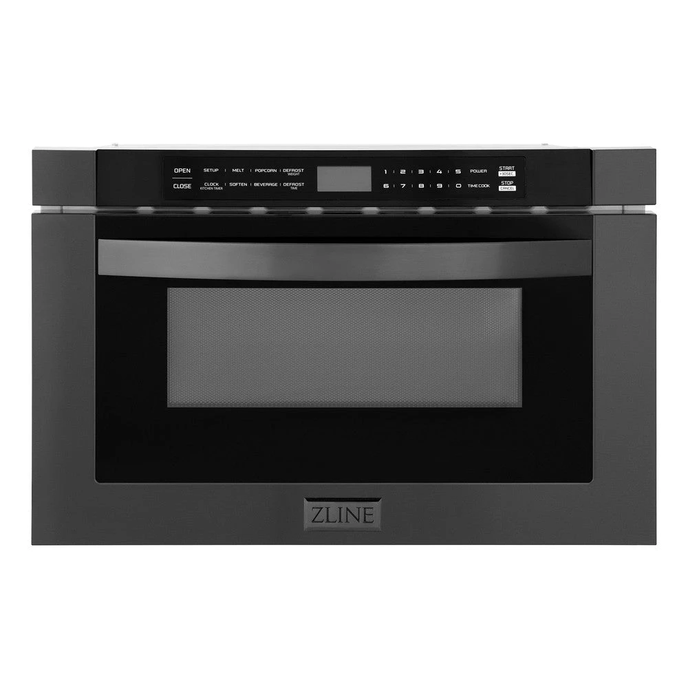 ZLINE 24 In. 1.2 Cu. Ft. Black Stainless Steel Built-in Microwave Drawer (MWD-1-BS)(Zline 24 Microwave Drawer Black Stainless Steel Mwd 1 Bs) 1 ZLINE 24 In. 1.2 Cu. Ft. Black Stainless Steel Built-in Microwave Drawer (MWD-1-BS)(Zline 24 Microwave Drawer Black Stainless Steel Mwd 1 Bs)
