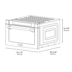 ZLINE 24 In. 1.2 Cu. Ft. Built-in Microwave Drawer With A Traditional Handle In Stainless Steel (MWD-1-H)(Zline 24 Microwave Drawer Stainless Steel Traditional Mwd 1 H) -Induction Cooktop Store zline microwave drawer MWD 1 H diagram