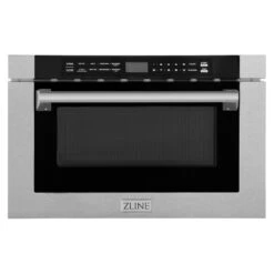 ZLINE 24 In. 1.2 Cu. Ft. Built-in Microwave Drawer With A Traditional Handle In Satin Stainless Steel (MWD-1-SS-H)(Zline 24 Microwave Drawer Satin Stainless Steel Traditional Mwd 1 Ss H)