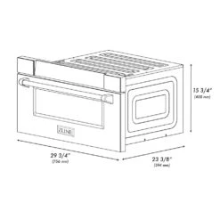 ZLINE 30 In. 1.2 Cu. Ft. Stainless Steel Built-In Microwave Drawer (MWD-30)(Zline 30 Microwave Drawer Stainless Steel Mwd 30) -Induction Cooktop Store zline microwave oven MWD 30 diagram
