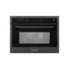 ZLINE 24 In. Black Stainless Steel Built-in Convection Microwave Oven With Speed And Sensor Cooking (MWO-24-BS)(Zline 24 Convection Microwave Oven Black Stainless Steel Mwo 24 Bs)