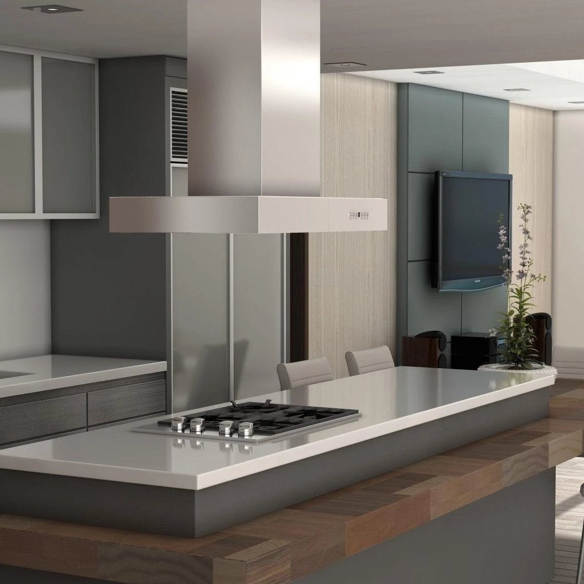 ZLINE 48 In. Ducted Outdoor Island Mount Range Hood In Stainless Steel (KECOMi-304-48)(Zline 48 Outdoor Island Mount Range Hood Stainless Steel Kecomi 304 48) 8 ZLINE 48 In. Ducted Outdoor Island Mount Range Hood In Stainless Steel (KECOMi-304-48)(Zline 48 Outdoor Island Mount Range Hood Stainless Steel Kecomi 304 48) - Image 8