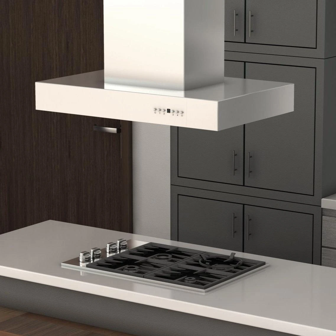 ZLINE 48 In. Ducted Outdoor Island Mount Range Hood In Stainless Steel (KECOMi-304-48)(Zline 48 Outdoor Island Mount Range Hood Stainless Steel Kecomi 304 48) 9 ZLINE 48 In. Ducted Outdoor Island Mount Range Hood In Stainless Steel (KECOMi-304-48)(Zline 48 Outdoor Island Mount Range Hood Stainless Steel Kecomi 304 48) - Image 9