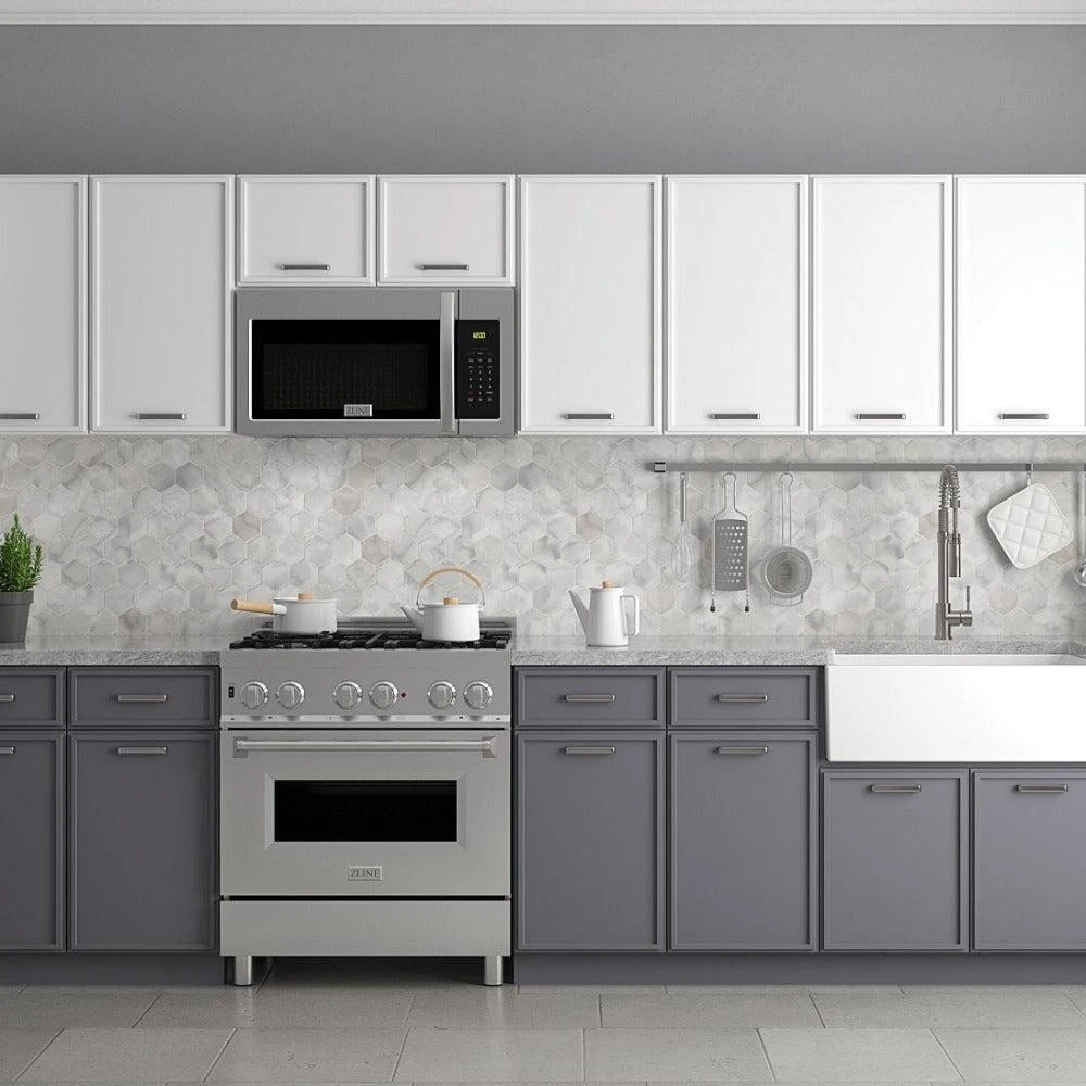 ZLINE 30 In. Stainless Steel Over The Range Convection Microwave Oven With Modern Handle (MWO-OTR-30)(Zline 30 Over The Range Microwave Stainless Steel Mwo Otr 30) 11 ZLINE 30 In. Stainless Steel Over The Range Convection Microwave Oven With Modern Handle (MWO-OTR-30)(Zline 30 Over The Range Microwave Stainless Steel Mwo Otr 30) - Image 11