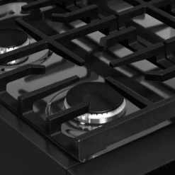 ZLINE 30 In. Paramount Gas Rangetop With 4 Burners And Porcelain Cooktop In Black Stainless Steel (SRTB-30)(Zline 30 Paramount Gas Rangetop Black Stainless Steel Srtb 30) -Induction Cooktop Store zline paramount black stainless steel range top SRTB 30 grate detail