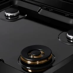 ZLINE 30 In. Paramount Gas Rangetop With 4 Burners And Porcelain Cooktop In Black Stainless Steel (SRTB-30)(Zline 30 Paramount Gas Rangetop Black Stainless Steel Srtb 30) -Induction Cooktop Store zline paramount black stainless steel range top SRTB 30 porcelain cooktop detail