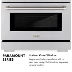 ZLINE Autograph Edition 48 In. 6.7 Cu. Ft. Paramount Dual Fuel Range With 8 Burner DuoPro™ Cooktop And Dual Ovens With Black Matte Doors And Polished Gold Accents (PSDRZ-BLM-48-G)(Zline Autograph Edition 48 Paramount Dual Fuel Range Duopro Stainless Steel Black Matte Polished Gold Psdrz Blm 48 G) -Induction Cooktop Store zline paramount range infographic horizon window 1b9144fb e378 426f 8d99 8cd3d333fd70