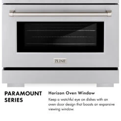 ZLINE 30 In. 4.2 Cu. Ft. Paramount Dual Fuel Range With 4 Burner DuoPro™ Cooktop And Electric Convection Oven With Black Matte Door (PSDR-BLM-30)(Zline 30 Paramount Dual Fuel Range Duopro Stainless Steel Black Matte Psdr Blm 30) -Induction Cooktop Store zline paramount range infographic horizon window c61e5957 3fb4 4a06 9110 c397fe9a88ca
