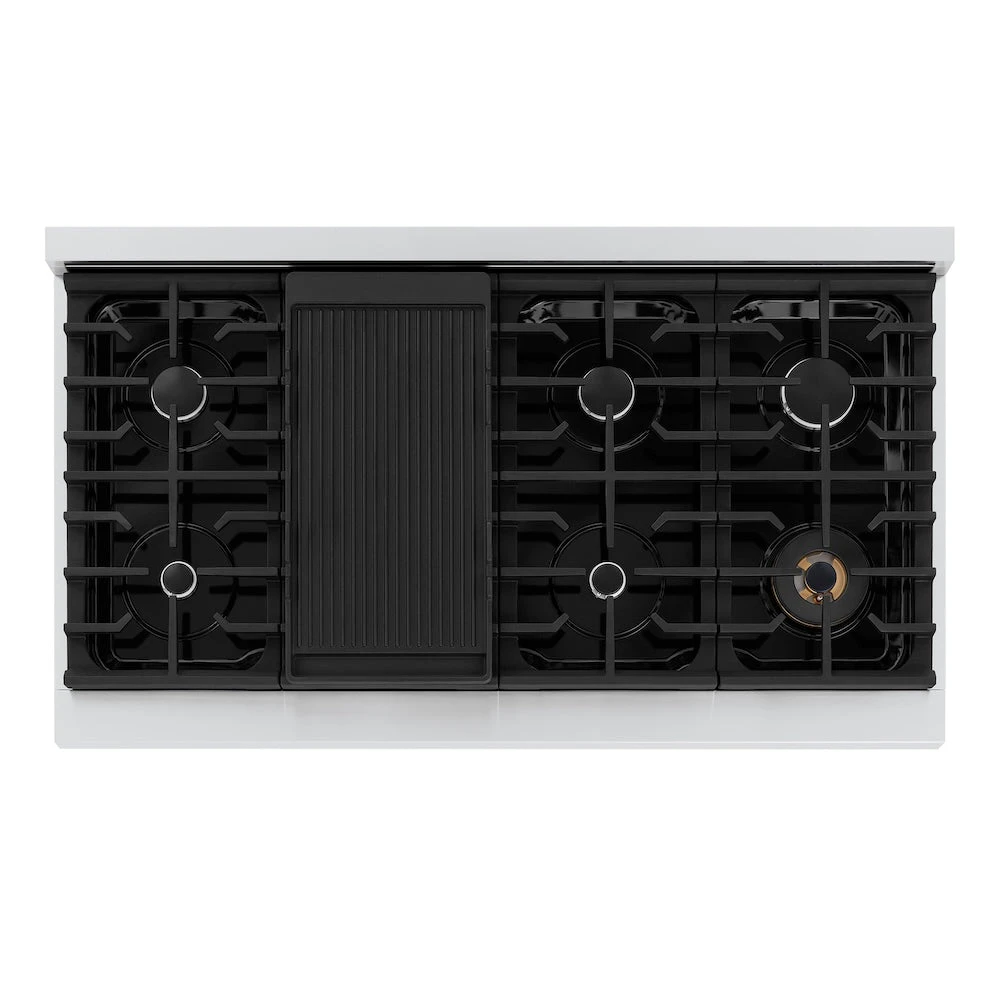 ZLINE 48 In. Paramount Gas Rangetop With 8 Burners And Porcelain Cooktop In Stainless Steel (SRT48)(Zline 48 Paramount Gas Rangetop Stainless Steel Srt48) 4 ZLINE 48 In. Paramount Gas Rangetop With 8 Burners And Porcelain Cooktop In Stainless Steel (SRT48)(Zline 48 Paramount Gas Rangetop Stainless Steel Srt48) - Image 4
