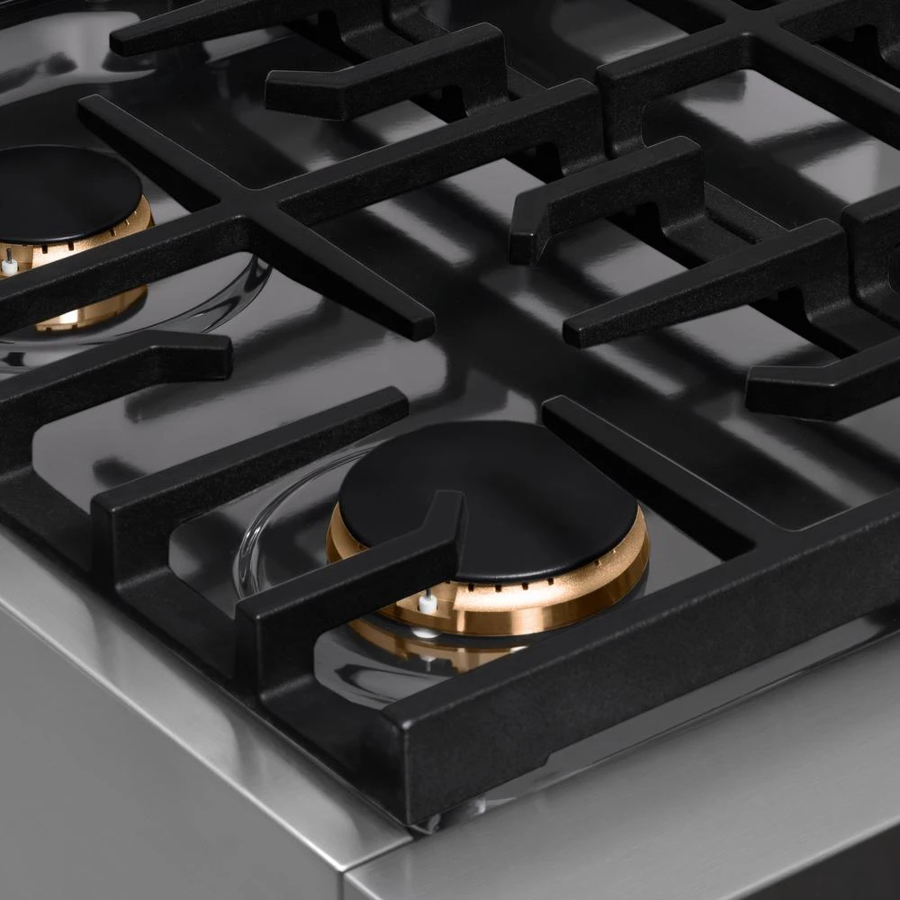 ZLINE Autograph Edition 30 In. Paramount Gas Rangetop With 4 Burners And Porcelain Cooktop In Stainless Steel With Champagne Bronze Accents (SRTZ-30-CB)(Zline Autograph Edition 30 Paramount Gas Rangetop Stainless Steel Champagne Bronze Srtz 30 Cb) 5 ZLINE Autograph Edition 30 In. Paramount Gas Rangetop With 4 Burners And Porcelain Cooktop In Stainless Steel With Champagne Bronze Accents (SRTZ-30-CB)(Zline Autograph Edition 30 Paramount Gas Rangetop Stainless Steel Champagne Bronze Srtz 30 Cb) - Image 5