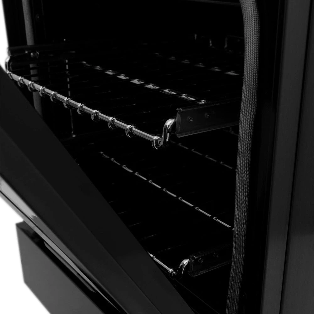 ZLINE 24 In. 2.8 Cu. Ft. Legacy Dual Fuel Range With 4 Burner Gas Cooktop And Electric Convection Oven In Black Stainless Steel (RAB-24)(Zline 24 Legacy Dual Fuel Range Black Stainless Steel Rab 24) 20 ZLINE 24 In. 2.8 Cu. Ft. Legacy Dual Fuel Range With 4 Burner Gas Cooktop And Electric Convection Oven In Black Stainless Steel (RAB-24)(Zline 24 Legacy Dual Fuel Range Black Stainless Steel Rab 24) - Image 20