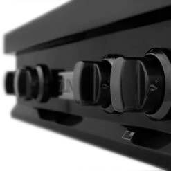 ZLINE 30 In. Legacy Gas Rangetop With 4 Brass Burners And Porcelain Cooktop In Black Stainless Steel (RTB-BR-30)(Zline 30 Legacy Gas Rangetop Black Stainless Steel Brass Burners Rtb Br 30) -Induction Cooktop Store zline professional black stainless steel range RTB BR 30 detail knobs