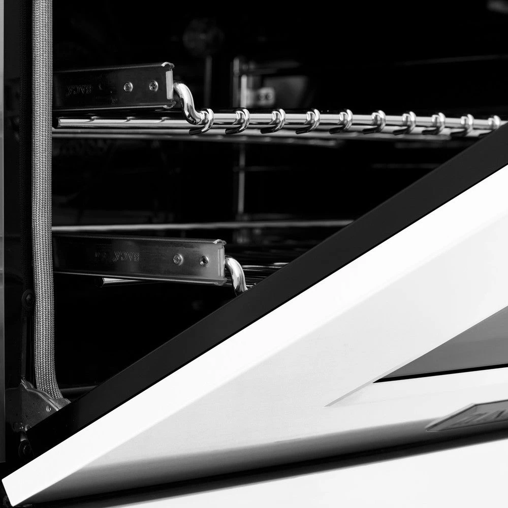 ZLINE 24 In. 2.8 Cu. Ft. Legacy Dual Fuel Range With 4 Burner Gas Cooktop And Electric Convection Oven In Stainless Steel And White Matte Door (RA-WM-24)(Zline 24 Legacy Dual Fuel Range Stainless Steel White Matte Ra Wm 24) 16 ZLINE 24 In. 2.8 Cu. Ft. Legacy Dual Fuel Range With 4 Burner Gas Cooktop And Electric Convection Oven In Stainless Steel And White Matte Door (RA-WM-24)(Zline 24 Legacy Dual Fuel Range Stainless Steel White Matte Ra Wm 24) - Image 16