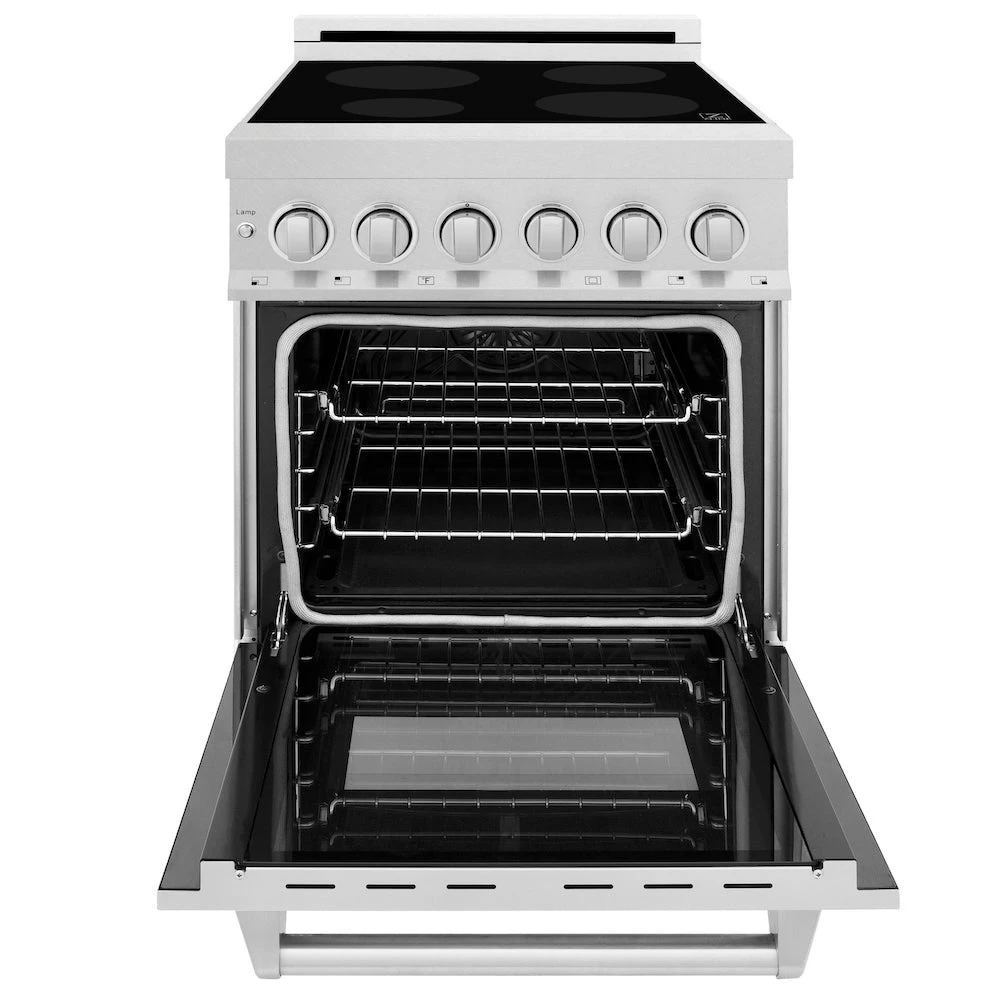 ZLINE 24 In. 2.8 Cu. Ft. Legacy Induction Range With 4 Element Cooktop And Electric Oven In Satin Stainless Steel (RAINDS-SN-24)(Zline 24 Induction Range Satin Stainless Steel Rainds Sn 24) 4 ZLINE 24 In. 2.8 Cu. Ft. Legacy Induction Range With 4 Element Cooktop And Electric Oven In Satin Stainless Steel (RAINDS-SN-24)(Zline 24 Induction Range Satin Stainless Steel Rainds Sn 24) - Image 4
