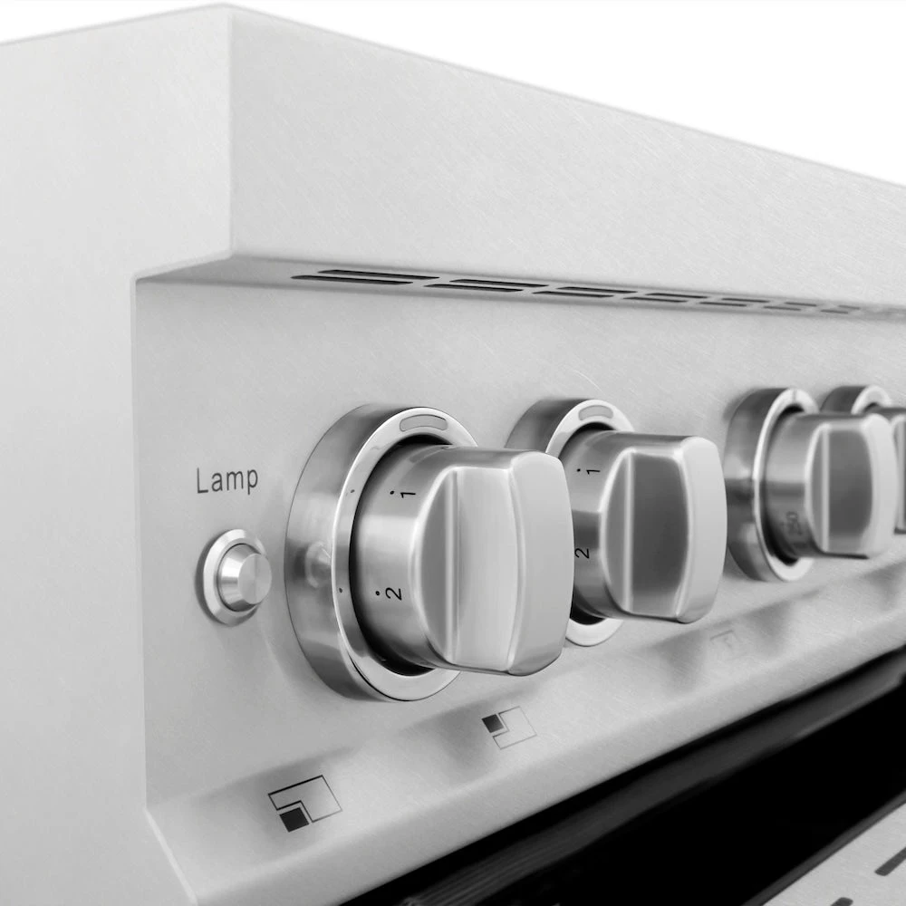 ZLINE 30 In. 4.0 Cu. Ft. Legacy Induction Range With 4 Element Cooktop And Electric Oven In Satin Stainless Steel And White Matte Door (RAINDS-WM-30)(Zline 30 Induction Range Satin Stainless Steel White Matte Rainds Wm 30) 9 ZLINE 30 In. 4.0 Cu. Ft. Legacy Induction Range With 4 Element Cooktop And Electric Oven In Satin Stainless Steel And White Matte Door (RAINDS-WM-30)(Zline 30 Induction Range Satin Stainless Steel White Matte Rainds Wm 30) - Image 9