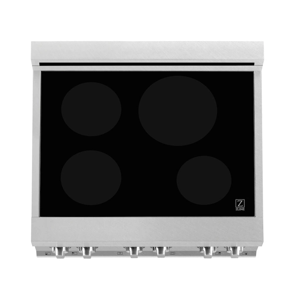 ZLINE 30 In. 4.0 Cu. Ft. Legacy Induction Range With 4 Element Cooktop And Electric Oven In Satin Stainless Steel And White Matte Door (RAINDS-WM-30)(Zline 30 Induction Range Satin Stainless Steel White Matte Rainds Wm 30) 10 ZLINE 30 In. 4.0 Cu. Ft. Legacy Induction Range With 4 Element Cooktop And Electric Oven In Satin Stainless Steel And White Matte Door (RAINDS-WM-30)(Zline 30 Induction Range Satin Stainless Steel White Matte Rainds Wm 30) - Image 10