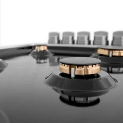 ZLINE 36 In. Gas Cooktop With 6 Brass Burners And Black Porcelain Top (RC-BR-36-PBT)(Zline 36 Gas Cooktop Stainless Steel Black Porcelain Brass Burners Rc Br 36 Pbt) 13 ZLINE 36 In. Gas Cooktop With 6 Brass Burners And Black Porcelain Top (RC-BR-36-PBT)(Zline 36 Gas Cooktop Stainless Steel Black Porcelain Brass Burners Rc Br 36 Pbt) -Induction Cooktop Store zline professional gas cooktop RC BR 36 PBT detail 2 1