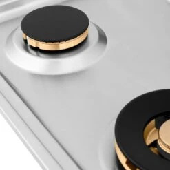 ZLINE 30 In. Gas Cooktop With 4 Brass Burners (RC-BR-30)(Zline 30 Gas Cooktop Stainless Steel Brass Burners Rc Br 30) 20 ZLINE 30 In. Gas Cooktop With 4 Brass Burners (RC-BR-30)(Zline 30 Gas Cooktop Stainless Steel Brass Burners Rc Br 30) -Induction Cooktop Store zline professional gas dropin cooktop RC BR 30 burner detail 2 995417e5 0612 4a68 98ac 4306c9e9394c