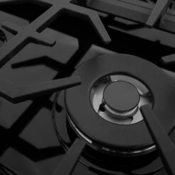 ZLINE 30 In. Gas Cooktop With 4 Burners And Black Porcelain Top (RC30-PBT)(Zline 30 Gas Cooktop Stainless Steel Black Porcelain Rc30 Pbt) -Induction Cooktop Store zline professional gas dropin cooktop RC30 PBT burner detail 3