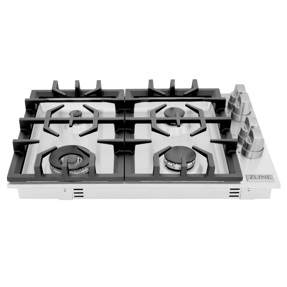 ZLINE 30 In. Gas Cooktop With 4 Gas Burners (RC30)(Zline 30 Gas Cooktop Stainless Steel Rc30) 3 ZLINE 30 In. Gas Cooktop With 4 Gas Burners (RC30)(Zline 30 Gas Cooktop Stainless Steel Rc30) - Image 3