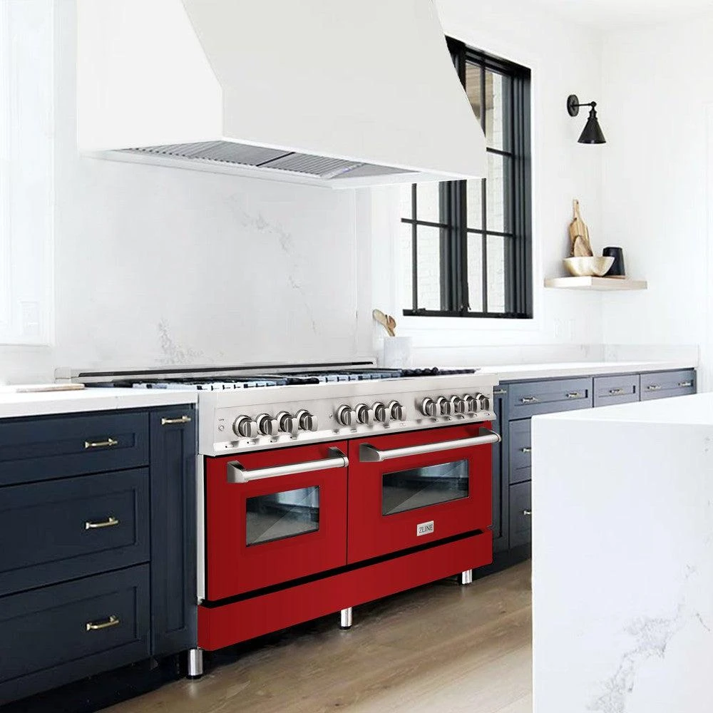 ZLINE 60 In. 7.4 Cu. Ft. Legacy Dual Fuel Range With 9 Burner Gas Cooktop And 2 Electric Convection Ovens In Stainless Steel And Red Gloss Doors (RA-RG-60)(Zline 60 Legacy Dual Fuel Range Stainless Steel Red Gloss Ra Rg 60) 13 ZLINE 60 In. 7.4 Cu. Ft. Legacy Dual Fuel Range With 9 Burner Gas Cooktop And 2 Electric Convection Ovens In Stainless Steel And Red Gloss Doors (RA-RG-60)(Zline 60 Legacy Dual Fuel Range Stainless Steel Red Gloss Ra Rg 60) - Image 13