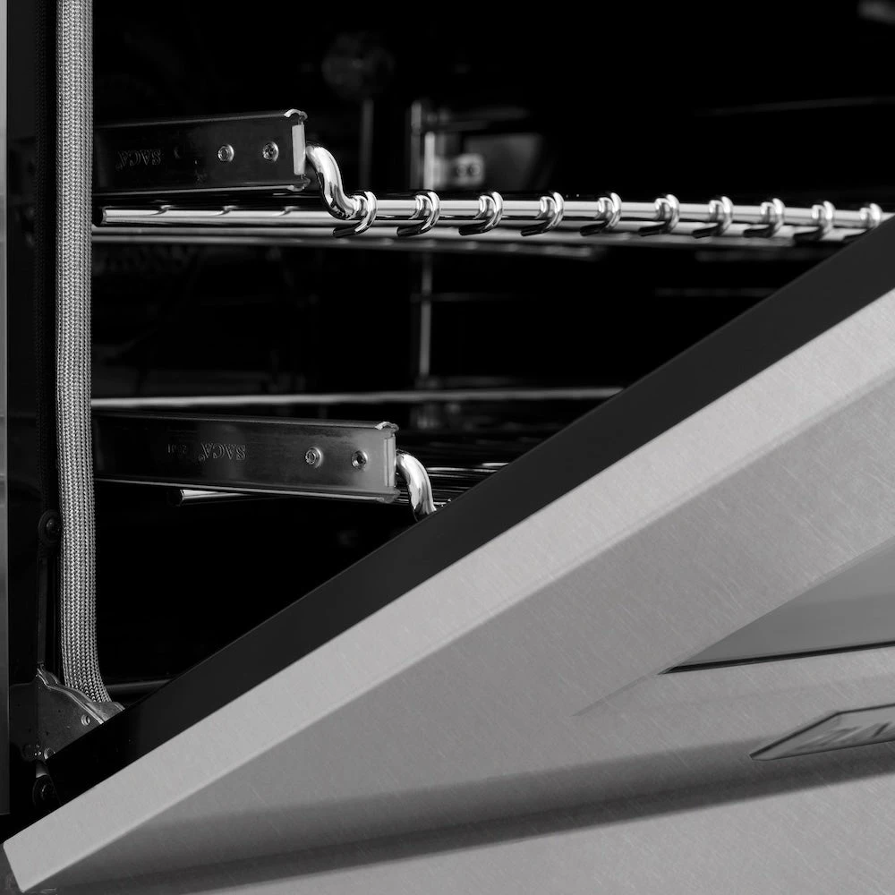 ZLINE 24 In. 2.8 Cu. Ft. Legacy Dual Fuel Range With 4 Burner Gas Cooktop And Electric Convection Oven In Satin Stainless Steel (RAS-SN-24)(Zline 24 Legacy Dual Fuel Range Satin Stainless Steel Ras Sn 24) 11 ZLINE 24 In. 2.8 Cu. Ft. Legacy Dual Fuel Range With 4 Burner Gas Cooktop And Electric Convection Oven In Satin Stainless Steel (RAS-SN-24)(Zline 24 Legacy Dual Fuel Range Satin Stainless Steel Ras Sn 24) - Image 11