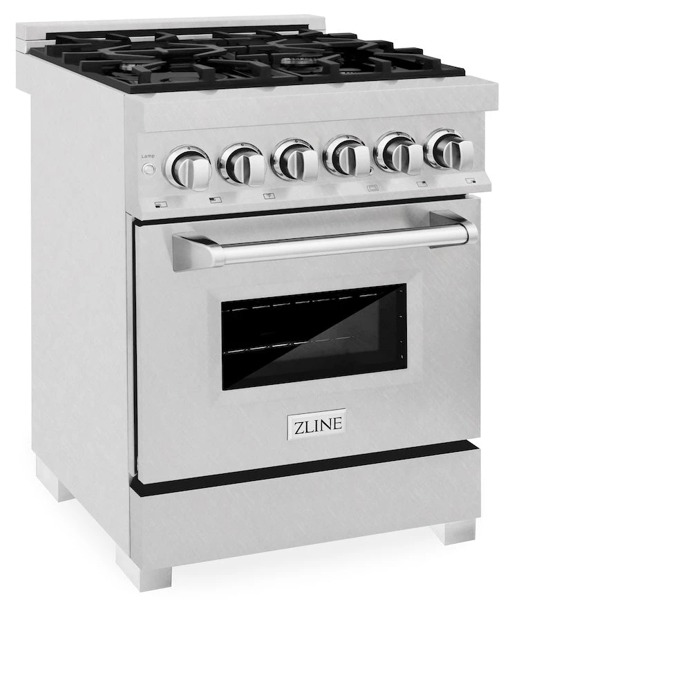ZLINE 24 In. 2.8 Cu. Ft. Legacy Dual Fuel Range With 4 Burner Gas Cooktop And Electric Convection Oven In Satin Stainless Steel (RAS-SN-24)(Zline 24 Legacy Dual Fuel Range Satin Stainless Steel Ras Sn 24) 6 ZLINE 24 In. 2.8 Cu. Ft. Legacy Dual Fuel Range With 4 Burner Gas Cooktop And Electric Convection Oven In Satin Stainless Steel (RAS-SN-24)(Zline 24 Legacy Dual Fuel Range Satin Stainless Steel Ras Sn 24) - Image 6