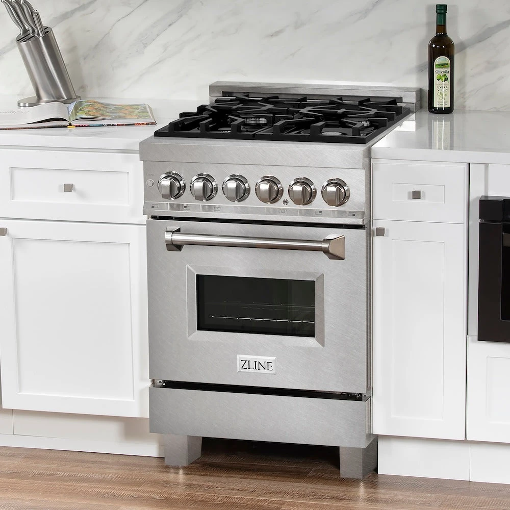 ZLINE 24 In. 2.8 Cu. Ft. Legacy Dual Fuel Range With 4 Burner Gas Cooktop And Electric Convection Oven In Satin Stainless Steel (RAS-SN-24)(Zline 24 Legacy Dual Fuel Range Satin Stainless Steel Ras Sn 24) 20 ZLINE 24 In. 2.8 Cu. Ft. Legacy Dual Fuel Range With 4 Burner Gas Cooktop And Electric Convection Oven In Satin Stainless Steel (RAS-SN-24)(Zline 24 Legacy Dual Fuel Range Satin Stainless Steel Ras Sn 24) - Image 20