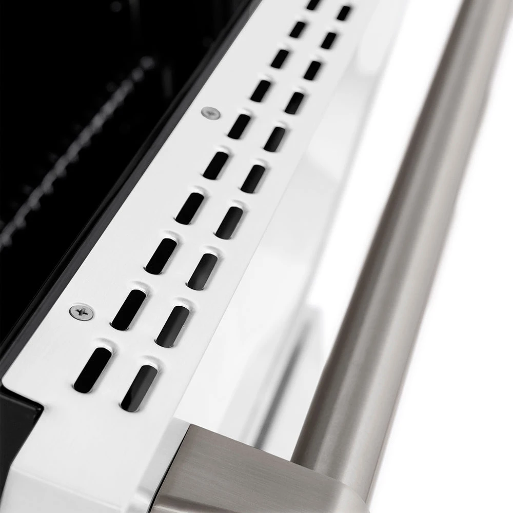 ZLINE 30 In. 4.2 Cu. Ft. Paramount Dual Fuel Range With 4 Burner DuoPro™ Cooktop And Electric Convection Oven In Satin Stainless Steel With White Matte Door (PSDRS-WM-30)(Zline 30 Paramount Dual Fuel Range Duopro Satin Stainless Steel White Matte Psdrs Wm 30) 10 ZLINE 30 In. 4.2 Cu. Ft. Paramount Dual Fuel Range With 4 Burner DuoPro™ Cooktop And Electric Convection Oven In Satin Stainless Steel With White Matte Door (PSDRS-WM-30)(Zline 30 Paramount Dual Fuel Range Duopro Satin Stainless Steel White Matte Psdrs Wm 30) - Image 10