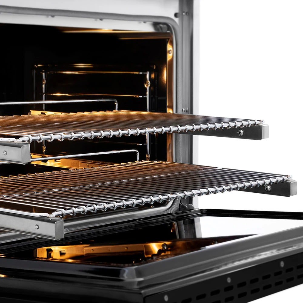 ZLINE Autograph Edition 36 In. 5.2 Cu. Ft. Paramount Dual Fuel Range With 6 Burner DuoPro™ Cooktop And Electric Convection Oven In Satin Stainless Steel With Black Matte Door And Champagne Bronze Accents (PSDRSZ-BLM36-CB)(Zline Autograph Edition 36 Paramount Dual Fuel Range Duopro Satin Stainless Steel Black Matte Champagne Bronze Psdrsz Blm36 Cb) 7 ZLINE Autograph Edition 36 In. 5.2 Cu. Ft. Paramount Dual Fuel Range With 6 Burner DuoPro™ Cooktop And Electric Convection Oven In Satin Stainless Steel With Black Matte Door And Champagne Bronze Accents (PSDRSZ-BLM36-CB)(Zline Autograph Edition 36 Paramount Dual Fuel Range Duopro Satin Stainless Steel Black Matte Champagne Bronze Psdrsz Blm36 Cb) - Image 7