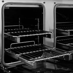 ZLINE Autograph Edition 48 In. 6.7 Cu. Ft. Paramount Gas Range With 8 Burner DuoPro™ Cooktop And Dual Ovens In Satin Stainless Steel With White Matte Doors And Matte Black Accents (PSGRSZ-WM-48-MB)(Zline Autograph Edition 48 Paramount Gas Range Duopro Satin Stainless Steel White Matte Matte Black Psgrsz Wm 48 Mb) 29 ZLINE Autograph Edition 48 In. 6.7 Cu. Ft. Paramount Gas Range With 8 Burner DuoPro™ Cooktop And Dual Ovens In Satin Stainless Steel With White Matte Doors And Matte Black Accents (PSGRSZ-WM-48-MB)(Zline Autograph Edition 48 Paramount Gas Range Duopro Satin Stainless Steel White Matte Matte Black Psgrsz Wm 48 Mb) -Induction Cooktop Store zline professional satin stainless steel gas range duopro cooktop PSGRSZ WM 48 MB rack detail