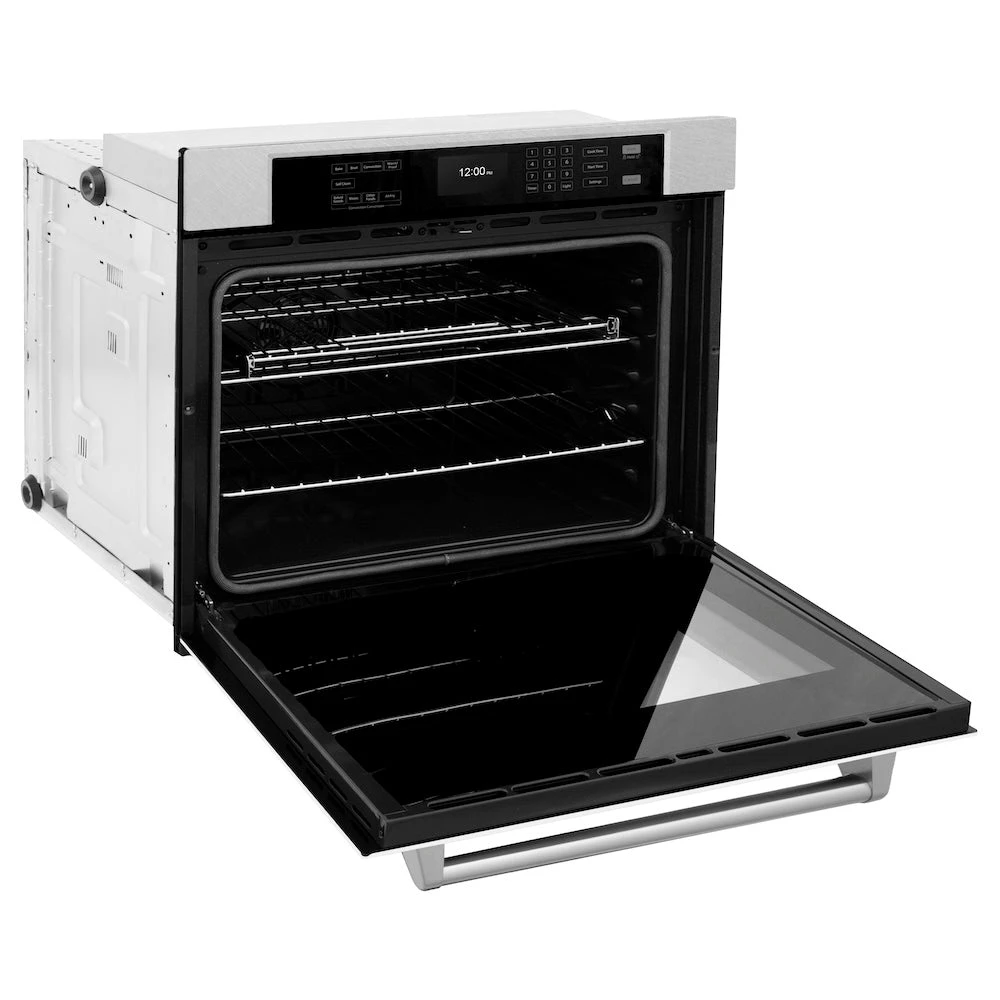 ZLINE 30 In. Professional True Convection Single Wall Oven With Air Fry And Self Clean In Satin Stainless Steel With White Matte Door (WASS-WM-30)(Zline 30 Wall Oven Satin Stainless Steel White Matte Wass Wm 30) 7 ZLINE 30 In. Professional True Convection Single Wall Oven With Air Fry And Self Clean In Satin Stainless Steel With White Matte Door (WASS-WM-30)(Zline 30 Wall Oven Satin Stainless Steel White Matte Wass Wm 30) - Image 7