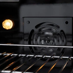 ZLINE 36 In. 5.2 Cu. Ft. Paramount Dual Fuel Range With 6 Burner Gas Cooktop And Electric Convection Oven In Stainless Steel With Black Matte Door (SDR-BLM-36)(Zline 36 Paramount Dual Fuel Range Stainless Steel Black Matte Sdr Blm 36) -Induction Cooktop Store zline professional stainless steel black matte gas range SDR BLM 36 inside oven closeup detail 8644b2d7 4202 494a 8d95 90c0b4d99930