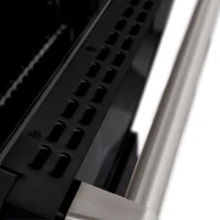 ZLINE 30 In. 4.2 Cu. Ft. Paramount Gas Range With 4 Burner Gas Cooktop And Convection Gas Oven In Stainless Steel With Black Matte Door (SGR-BLM-30)(Zline 30 Paramount Gas Range Stainless Steel Black Matte Sgr Blm 30) -Induction Cooktop Store zline professional stainless steel black matte gas range SGR BLM 30 door open detailcopy