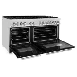ZLINE 60 In. 7.4 Cu. Ft. Legacy Dual Fuel Range With 9 Burner Gas Cooktop And 2 Electric Convection Ovens In Stainless Steel And Black Matte Doors (RA-BLM-60)(Zline 60 Legacy Dual Fuel Range Stainless Steel Black Matte Ra Blm 60) 32 ZLINE 60 In. 7.4 Cu. Ft. Legacy Dual Fuel Range With 9 Burner Gas Cooktop And 2 Electric Convection Ovens In Stainless Steel And Black Matte Doors (RA-BLM-60)(Zline 60 Legacy Dual Fuel Range Stainless Steel Black Matte Ra Blm 60) -Induction Cooktop Store zline professional stainless steel dual fuel range RA BLM 60 open dc9255f7 4646 42a6 b45f d4aa893bf388