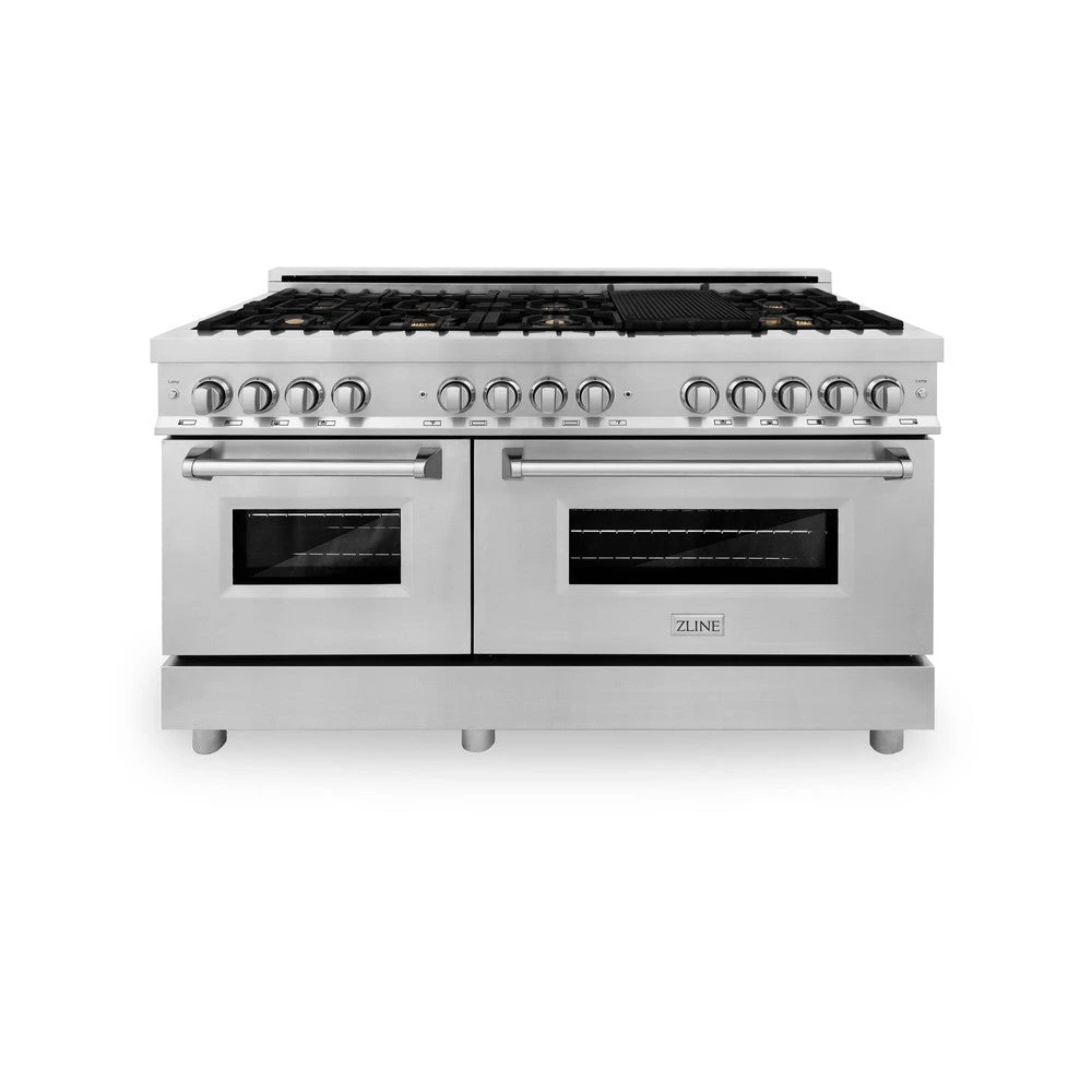 ZLINE 60 In. 7.4 Cu. Ft. Legacy Dual Fuel Range With Gas Cooktop And 2 Electric Convection Ovens In Stainless Steel With 8 Brass Burners (RA-BR-60)(Zline 60 Legacy Dual Fuel Range Stainless Steel Brass Burners Ra Br 60) 15 ZLINE 60 In. 7.4 Cu. Ft. Legacy Dual Fuel Range With Gas Cooktop And 2 Electric Convection Ovens In Stainless Steel With 8 Brass Burners (RA-BR-60)(Zline 60 Legacy Dual Fuel Range Stainless Steel Brass Burners Ra Br 60) - Image 15