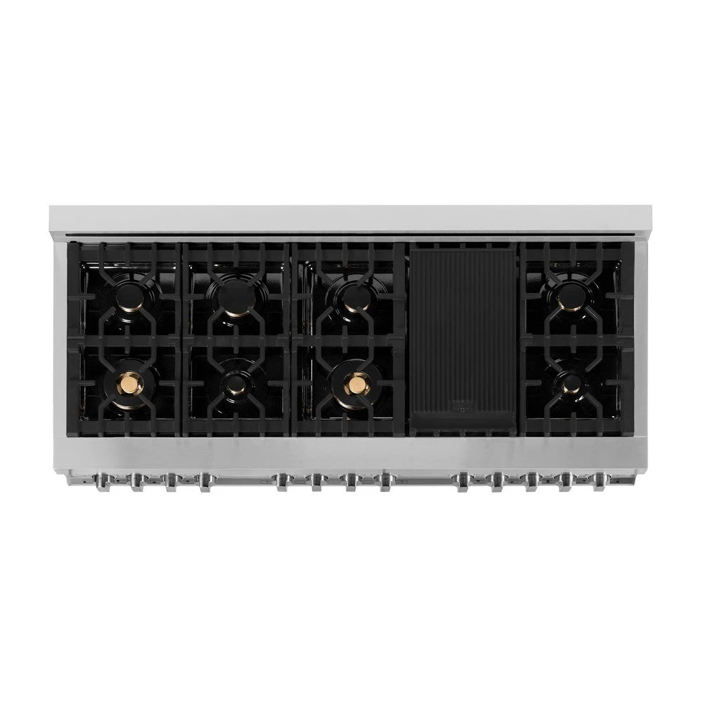 ZLINE 60 In. 7.4 Cu. Ft. Legacy Dual Fuel Range With Gas Cooktop And 2 Electric Convection Ovens In Stainless Steel With 8 Brass Burners (RA-BR-60)(Zline 60 Legacy Dual Fuel Range Stainless Steel Brass Burners Ra Br 60) 18 ZLINE 60 In. 7.4 Cu. Ft. Legacy Dual Fuel Range With Gas Cooktop And 2 Electric Convection Ovens In Stainless Steel With 8 Brass Burners (RA-BR-60)(Zline 60 Legacy Dual Fuel Range Stainless Steel Brass Burners Ra Br 60) - Image 18