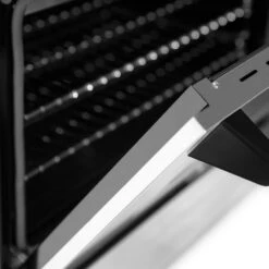 ZLINE Autograph Edition 60 In. 7.4 Cu. Ft. Legacy Dual Fuel Range With 9 Burner Gas Cooktop And 2 Electric Convection Ovens In Stainless Steel And Matte Black Accents (RAZ-60-MB)(Zline Autograph Edition 60 Legacy Dual Fuel Range Stainless Steel Matte Black Raz 60 Mb) -Induction Cooktop Store zline professional stainless steel dual fuel range RAZ 60 MB detail door 2