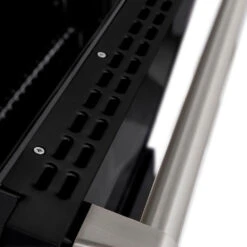 ZLINE 48 In. 6.7 Cu. Ft. Paramount Dual Fuel Range With 8 Burner DuoPro™ Cooktop And Dual Ovens With Black Matte Doors (PSDR-BLM-48)(Zline 48 Paramount Dual Fuel Range Duopro Stainless Steel Black Matte Psdr Blm 48) 29 ZLINE 48 In. 6.7 Cu. Ft. Paramount Dual Fuel Range With 8 Burner DuoPro™ Cooktop And Dual Ovens With Black Matte Doors (PSDR-BLM-48)(Zline 48 Paramount Dual Fuel Range Duopro Stainless Steel Black Matte Psdr Blm 48) -Induction Cooktop Store zline professional stainless steel dual fuel range duopro cooktop PSDR BLM 48 door detail