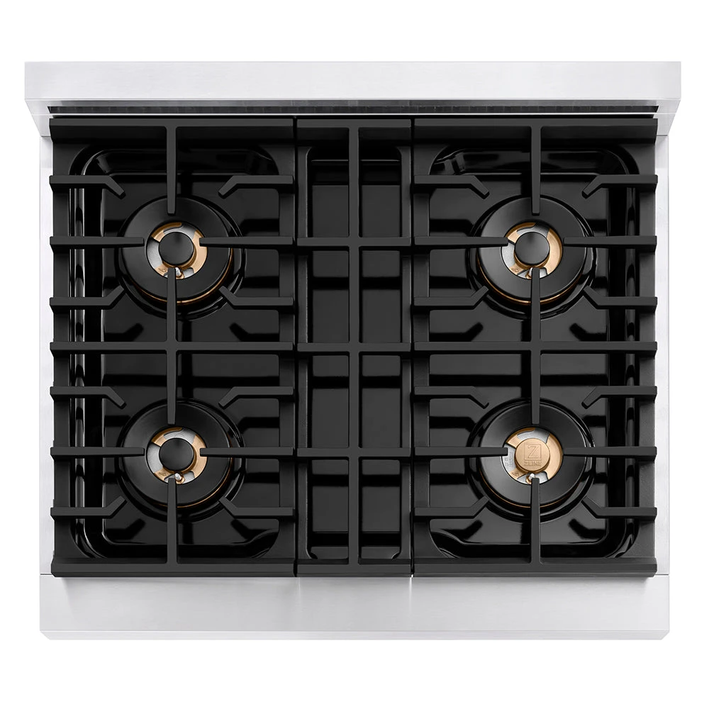 ZLINE 30 In. 4.2 Cu. Ft. Paramount Dual Fuel Range With 4 Burner DuoPro™ Cooktop And Electric Convection Oven With White Matte Door (PSDR-WM-30)(Zline 30 Paramount Dual Fuel Range Duopro Stainless Steel White Matte Psdr Wm 30) 2 ZLINE 30 In. 4.2 Cu. Ft. Paramount Dual Fuel Range With 4 Burner DuoPro™ Cooktop And Electric Convection Oven With White Matte Door (PSDR-WM-30)(Zline 30 Paramount Dual Fuel Range Duopro Stainless Steel White Matte Psdr Wm 30) - Image 2
