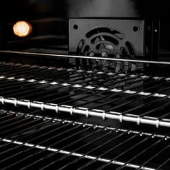 ZLINE Autograph Edition 30 In. 4.2 Cu. Ft. Paramount Dual Fuel Range With 4 Burner DuoPro™ Cooktop And Electric Convection Oven In Stainless Steel With White Matte Door And Matte Black Accents (PSDRZ-WM-30-MB)(Zline Autograph Edition 30 Paramount Dual Fuel Range Duopro Stainless Steel White Matte Matte Black Psdrz Wm 30 Mb) -Induction Cooktop Store zline professional stainless steel dual fuel range duopro cooktop PSDRZ WM 30 MB fan detail