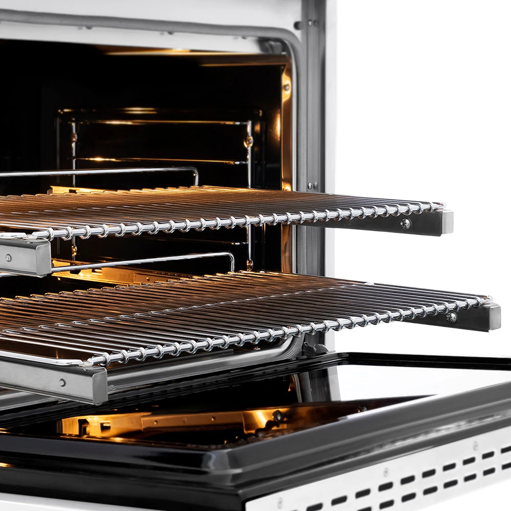 ZLINE Autograph Edition 36 In. 5.2 Cu. Ft. Paramount Dual Fuel Range With 6 Burner DuoPro™ Cooktop And Electric Convection Oven With White Matte Door And Polished Gold Accents (PSDRZ-WM-36-G)(Zline Autograph Edition 36 Paramount Dual Fuel Range Duopro Stainless Steel White Matte Polished Gold Psdrz Wm 36 G) 7 ZLINE Autograph Edition 36 In. 5.2 Cu. Ft. Paramount Dual Fuel Range With 6 Burner DuoPro™ Cooktop And Electric Convection Oven With White Matte Door And Polished Gold Accents (PSDRZ-WM-36-G)(Zline Autograph Edition 36 Paramount Dual Fuel Range Duopro Stainless Steel White Matte Polished Gold Psdrz Wm 36 G) - Image 7